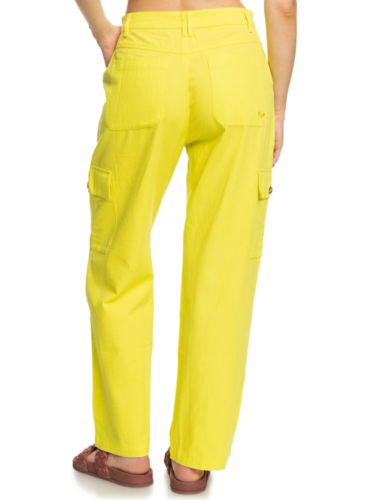 Pantalon Roxy Surf.Kind.Kate. Cargo Jaune Violette Femme | MPB-50371478