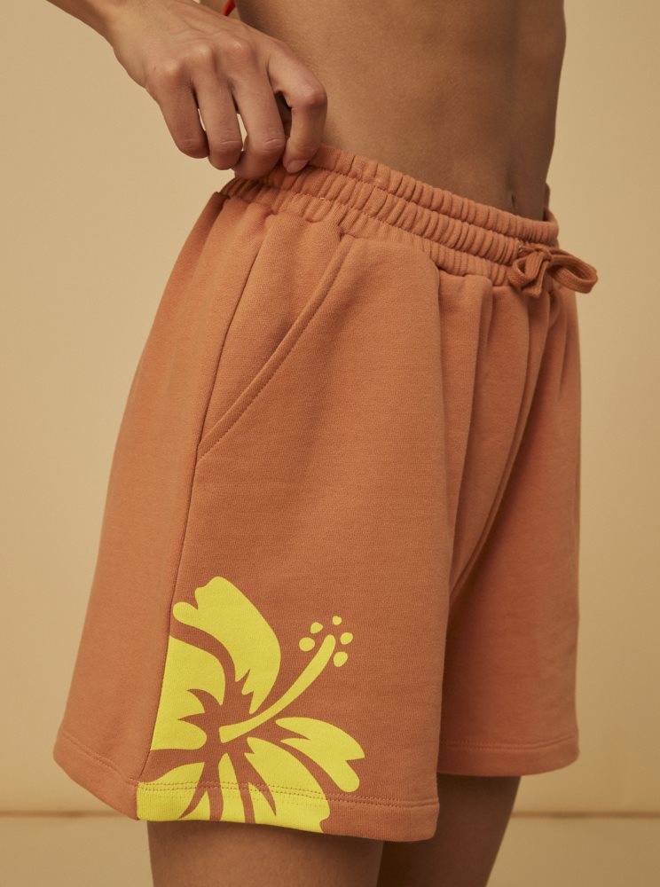 Shorts Roxy Surf.Kind.Kate. Sweat Rose Femme | XNO-80987085