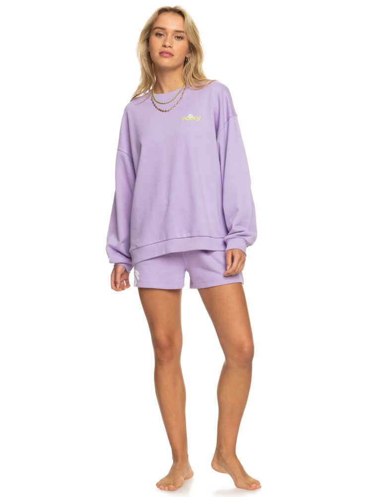 Shorts Roxy Surf.Kind.Kate. Sweat Violette Rose Femme | MVU-71685564