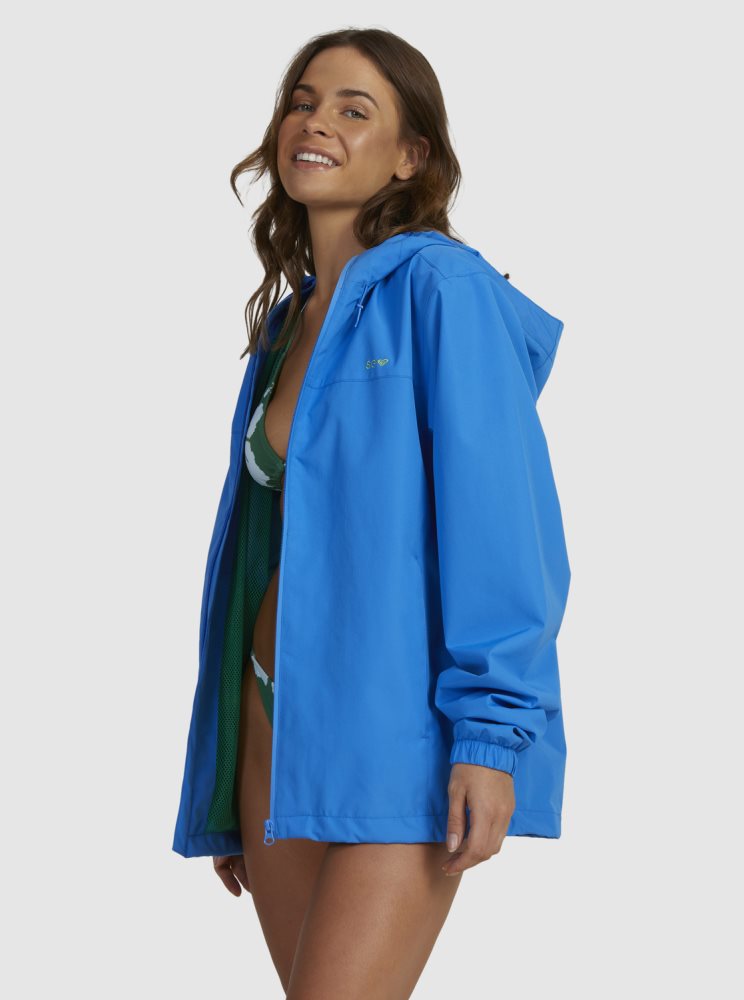 Vestes Roxy Wash Technical Spray Bleu Foncé Femme | EIB-49269732