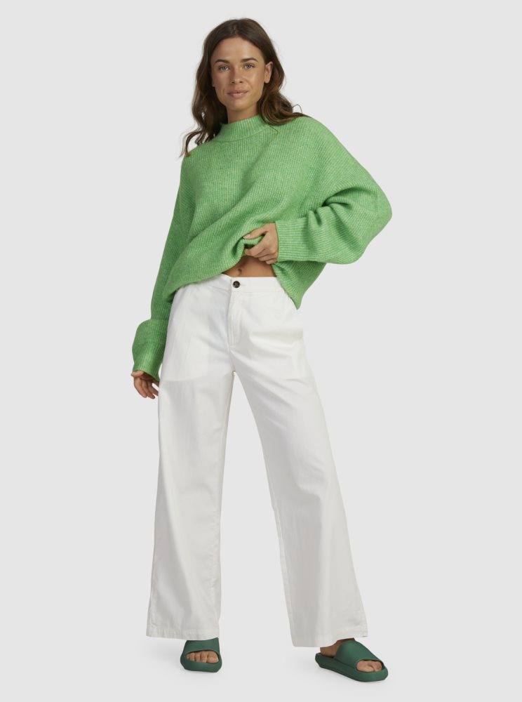 Chandails Roxy Little Dume Oversized Vert Femme | KYZ-35485984