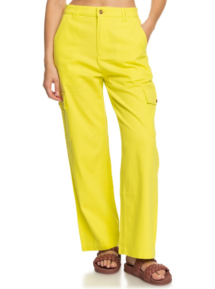 Pantalon Roxy Surf.Kind.Kate. Cargo Jaune Violette Femme | MPB-50371478