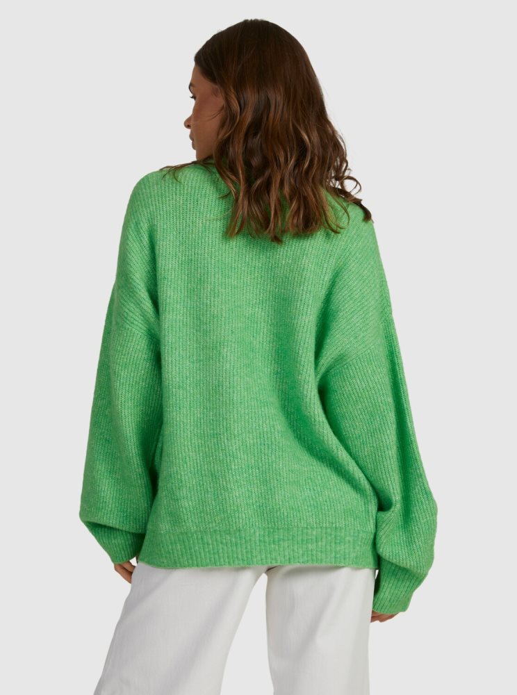 Chandails Roxy Little Dume Oversized Vert Femme | KYZ-35485984