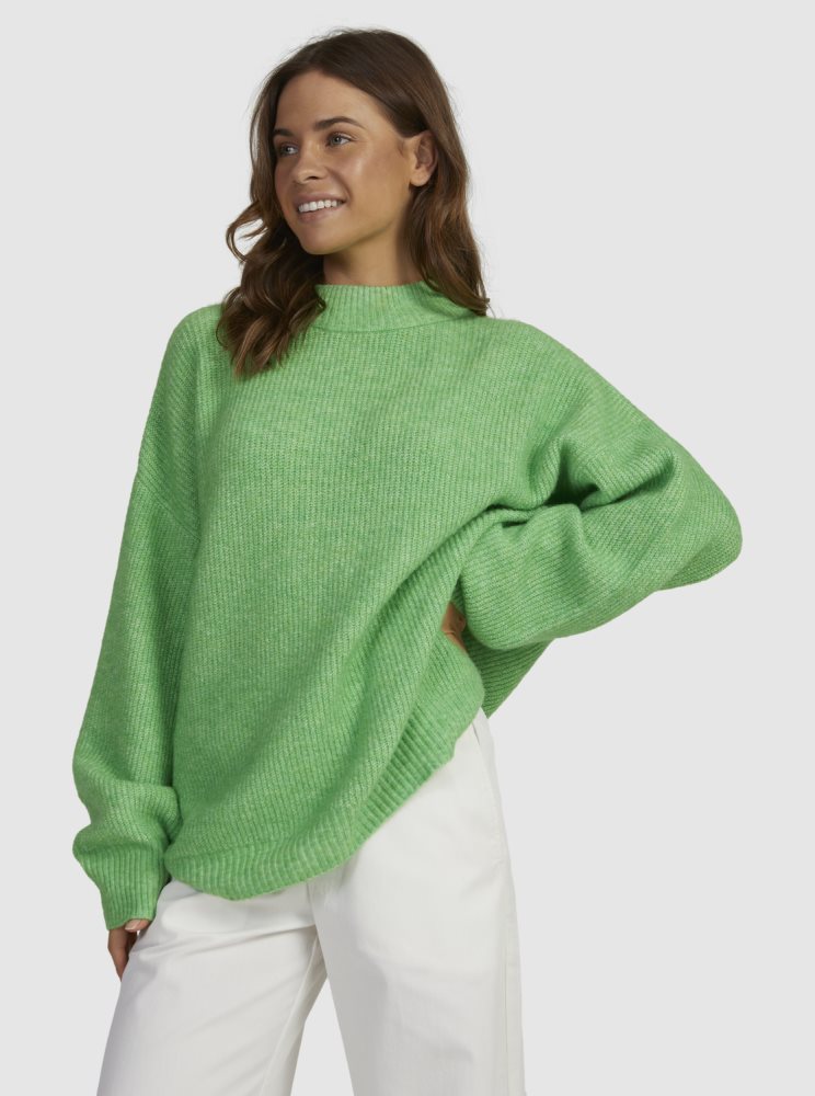 Chandails Roxy Little Dume Oversized Vert Femme | KYZ-35485984