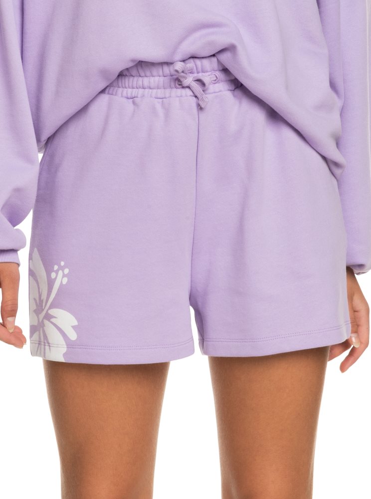 Shorts Roxy Surf.Kind.Kate. Sweat Violette Rose Femme | MVU-71685564