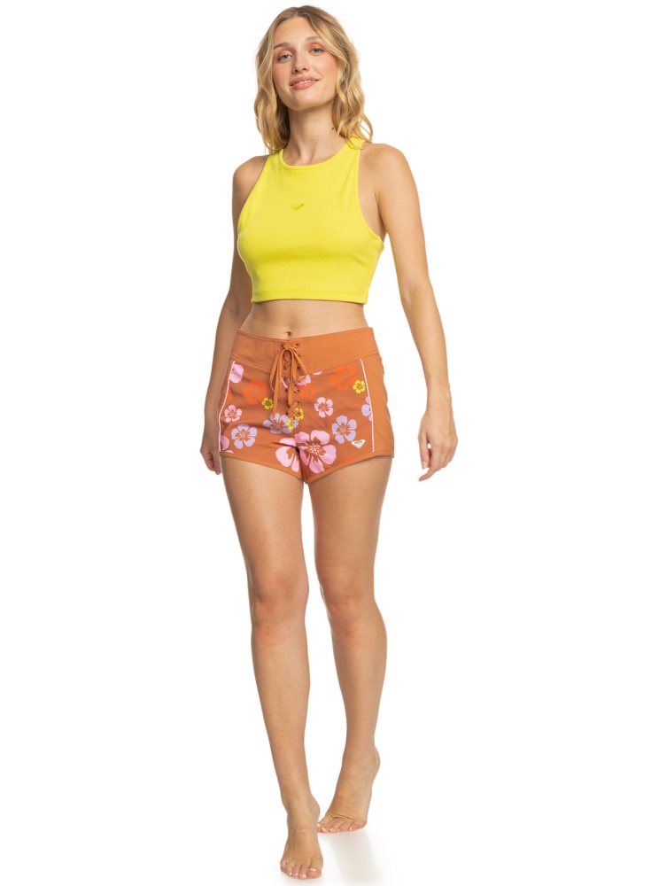 Debardeur Roxy Surf.Kind.Kate. Jaune Violette Femme | VIV-64264830