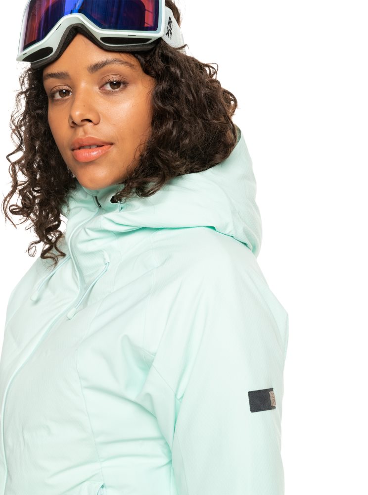 Veste De Ski Roxy Dusk Insulated Turquoise Clair Femme | FPA-53950360