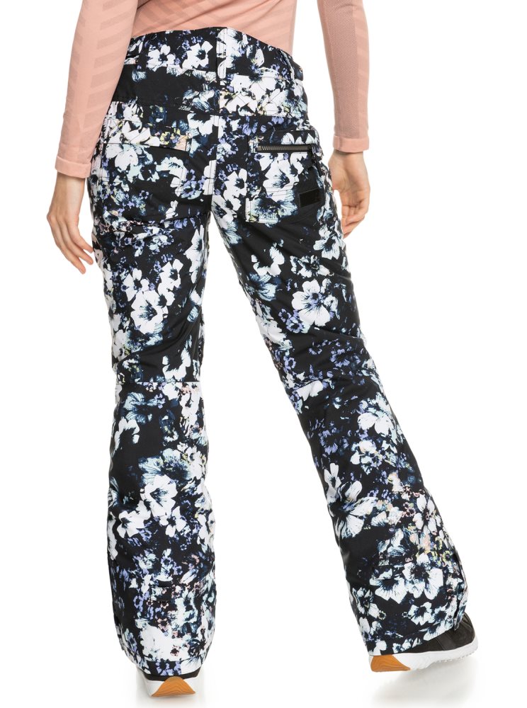 Pantalon Ski Roxy Nadia Printed Insulated Noir Femme | IJS-87325397