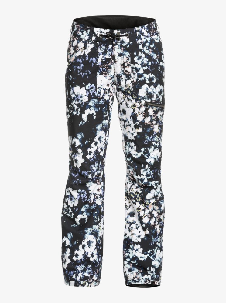 Pantalon Ski Roxy Nadia Printed Insulated Noir Femme | IJS-87325397