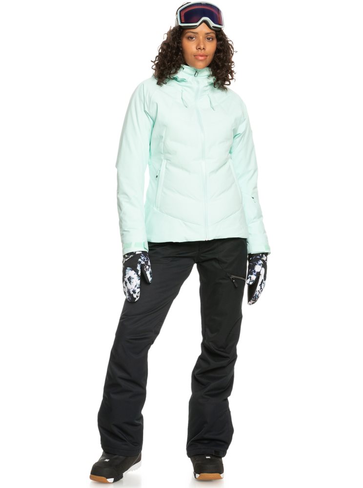 Veste De Ski Roxy Dusk Insulated Turquoise Clair Femme | FPA-53950360