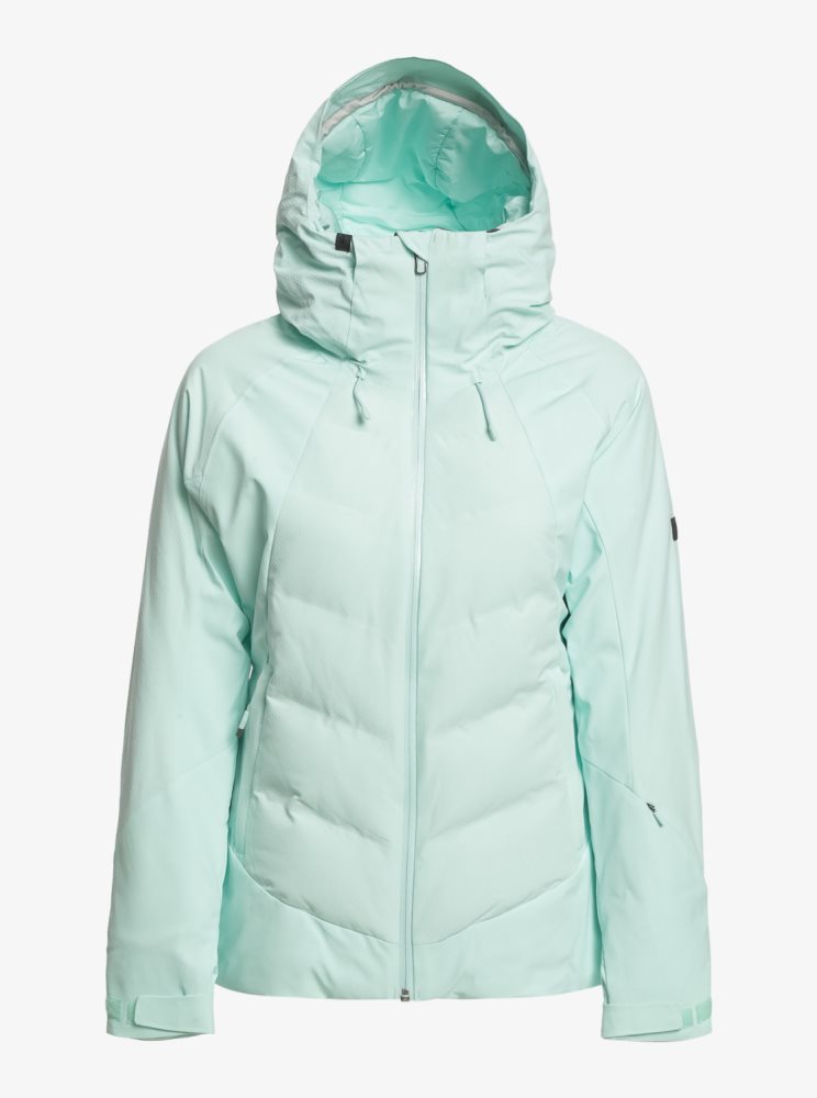 Veste De Ski Roxy Dusk Insulated Turquoise Clair Femme | FPA-53950360