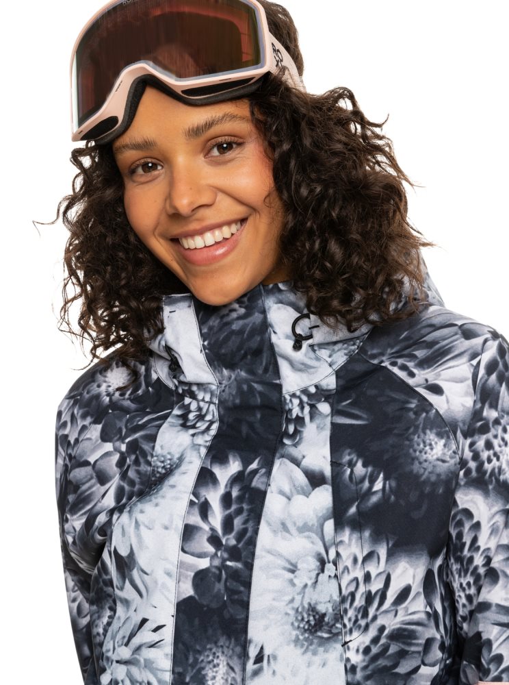 Veste De Ski Roxy Ritual Insulated Noir Fleur Femme | ZDO-77205364