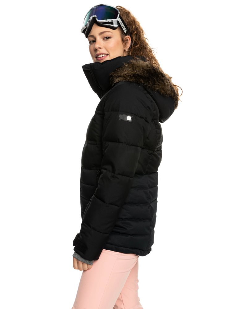 Veste De Ski Roxy Quinn Insulated Noir Femme | RTT-28914777