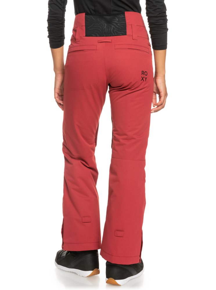 Pantalon Ski Roxy Diversion Insulated Rouge Foncé Femme | BKM-61463545