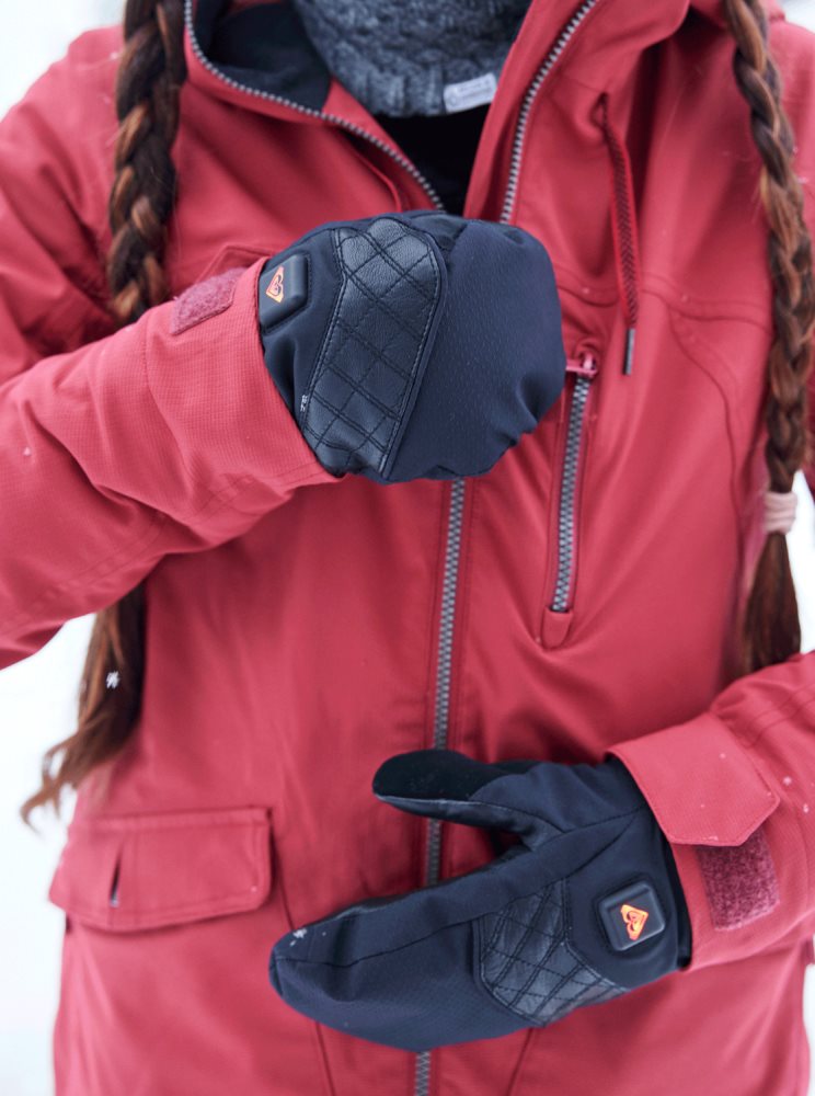 Gants Ski Roxy Sierra WarmLink Neigeboard/Ski Mittens Noir Femme | NCZ-96836339