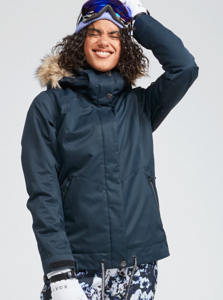 Veste De Ski Roxy Meade Insulated Noir Femme | ECY-99110830