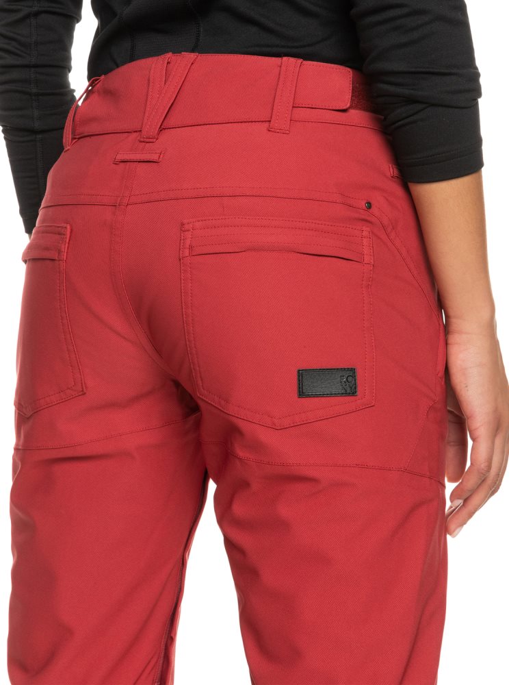 Pantalon Ski Roxy Cabin Slim Fit Rouge Foncé Femme | NEH-99051106