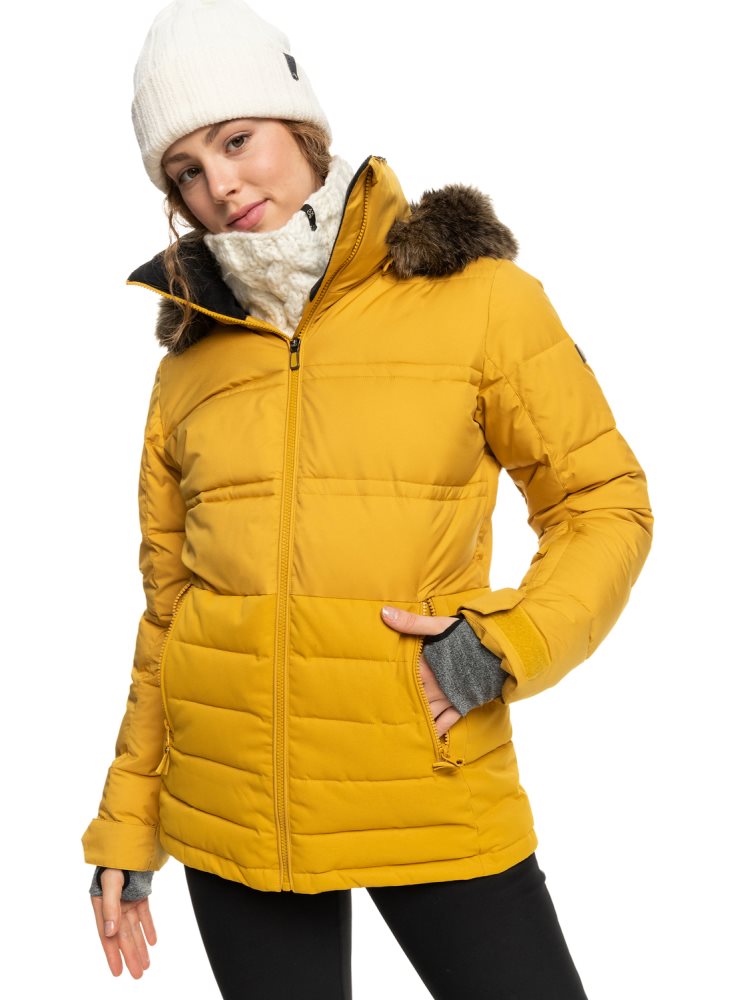 Veste De Ski Roxy Quinn Insulated Orange Femme | IOL-24115916