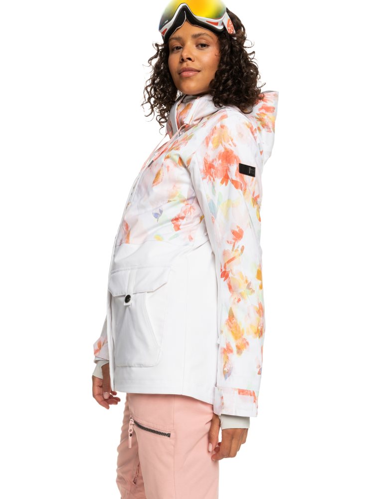 Veste De Ski Roxy Andie Insulated Blanche Femme | EOS-57604522