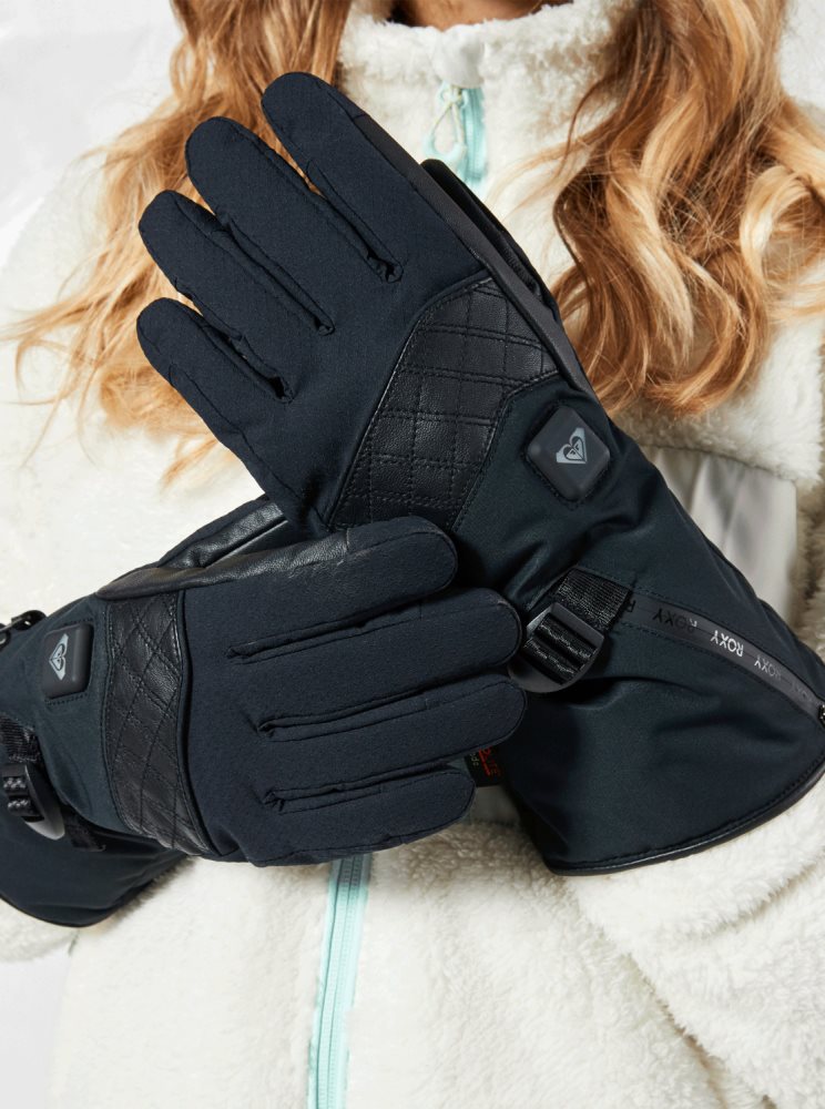 Gants Ski Roxy Sierra WarmLink? Noir Femme | GAZ-70870605