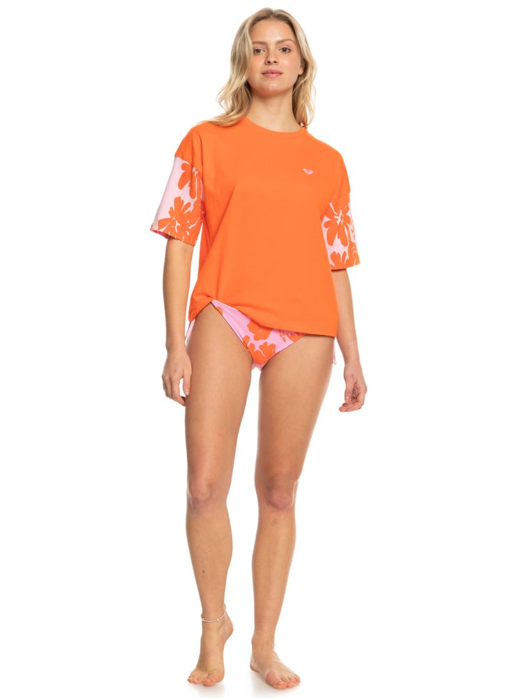 T Shirts Roxy Surf.Kind.Kate. Orange Femme | RUI-01278468