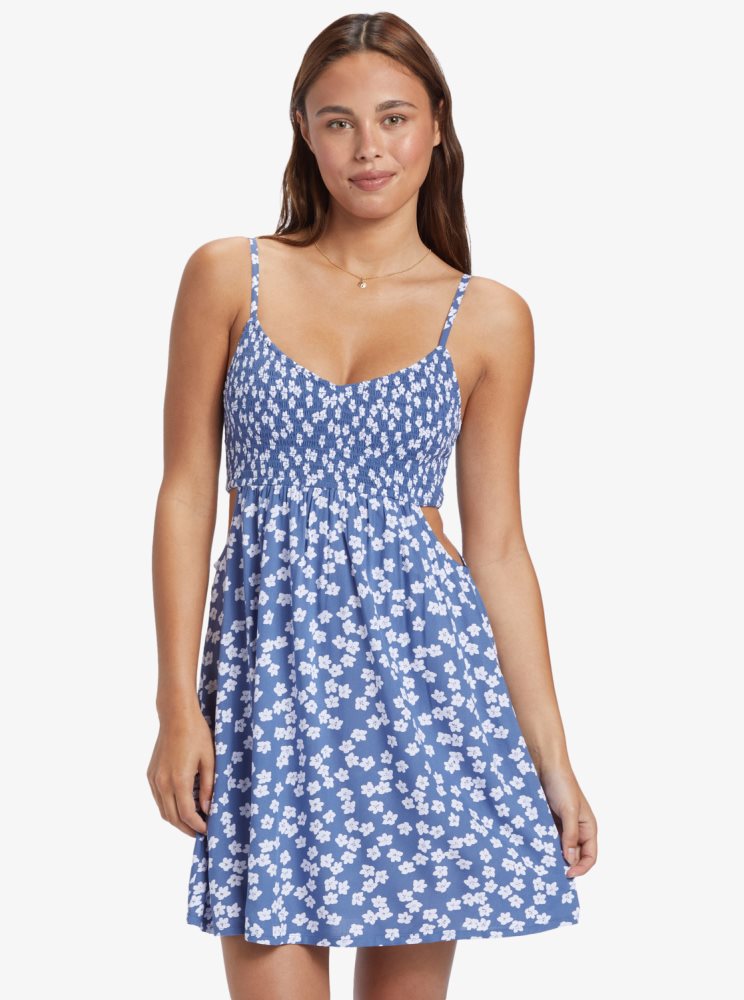 Peignoir Roxy Hot Tropics Mini Bleu Femme | GLR-33111462