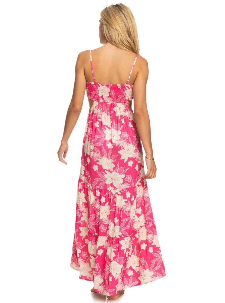 Peignoir Roxy Hot Tropics Maxi Rose Femme | NCV-53305741