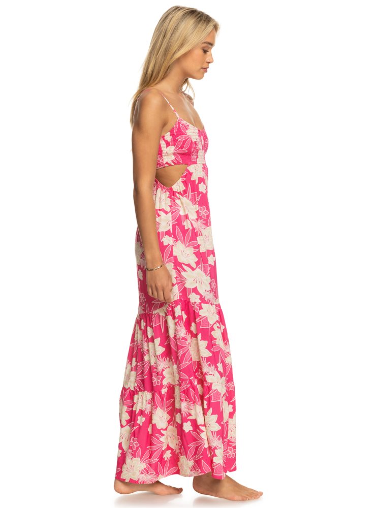 Peignoir Roxy Hot Tropics Maxi Rose Femme | NCV-53305741