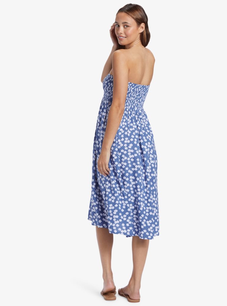 Jupes Roxy Cute Summer Midi Bleu Femme | RWT-15316274