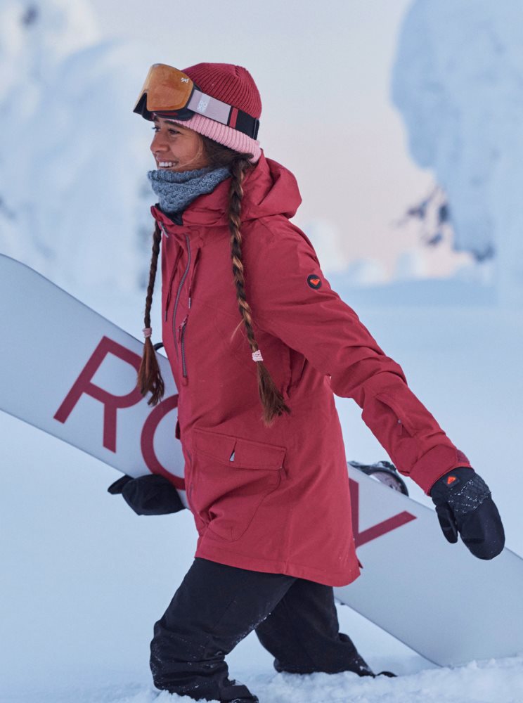 Veste De Ski Roxy Stated WarmLink Rouge Foncé Femme | RSO-08703593