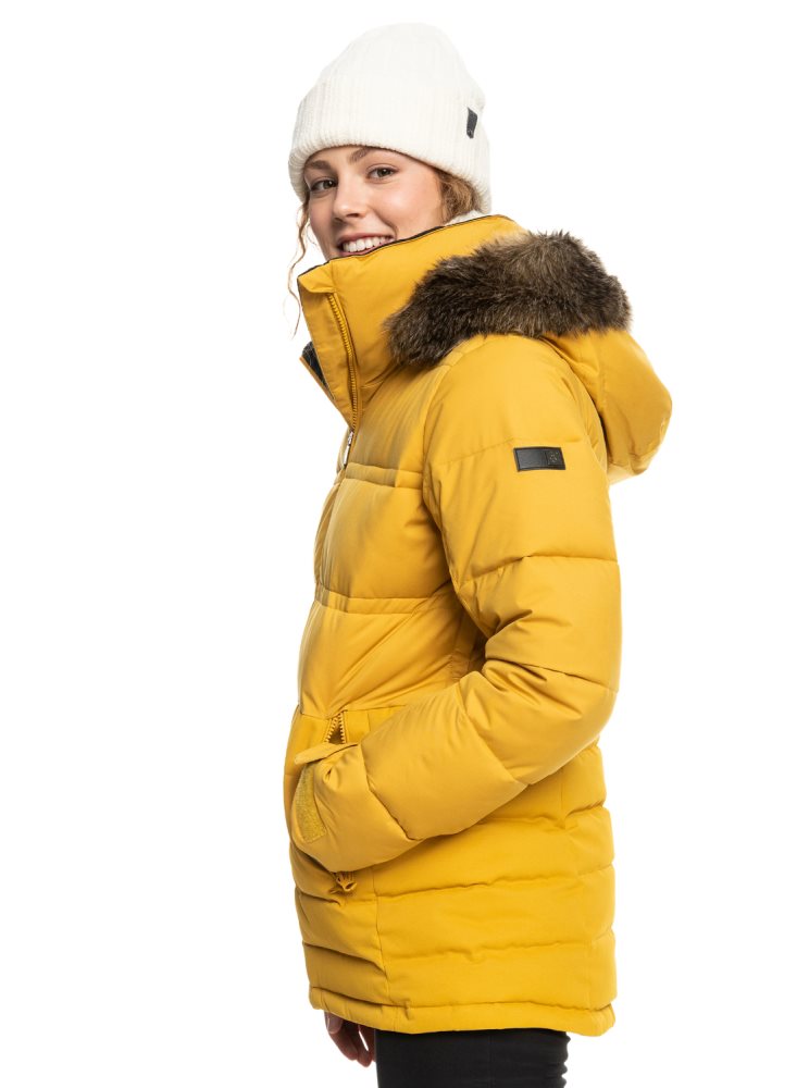 Veste De Ski Roxy Quinn Insulated Orange Femme | IOL-24115916