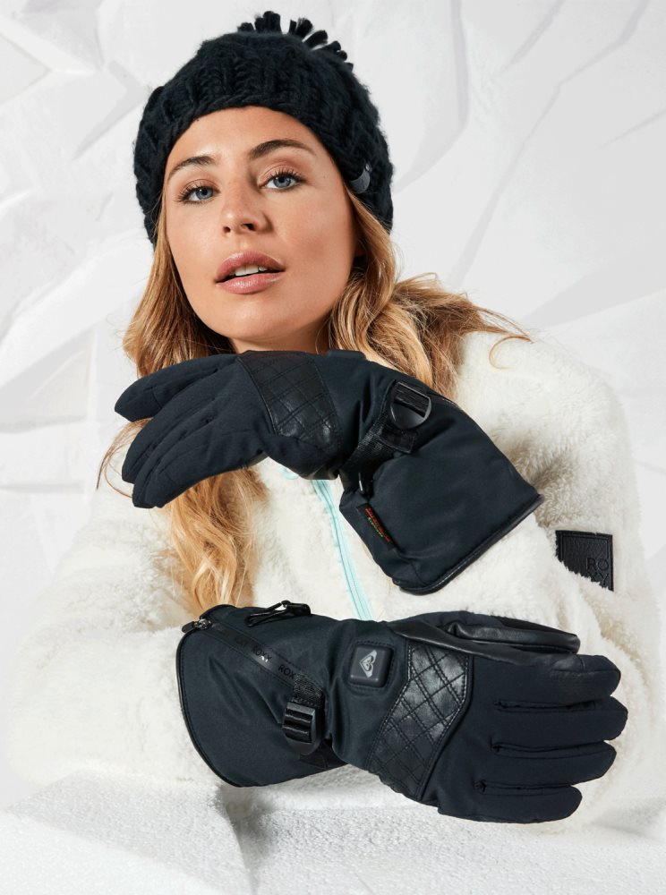 Gants Ski Roxy Sierra WarmLink? Noir Femme | GAZ-70870605