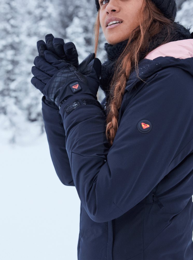 Gants Ski Roxy Sierra WarmLink? Noir Femme | GAZ-70870605