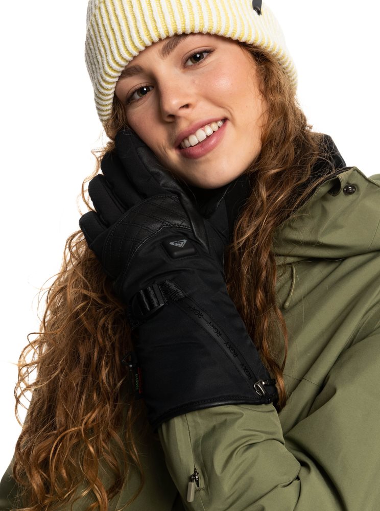 Gants Ski Roxy Sierra WarmLink? Noir Femme | GAZ-70870605