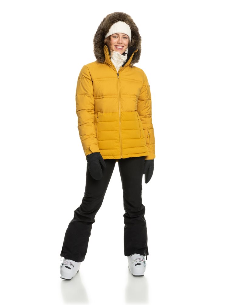 Veste De Ski Roxy Quinn Insulated Orange Femme | IOL-24115916