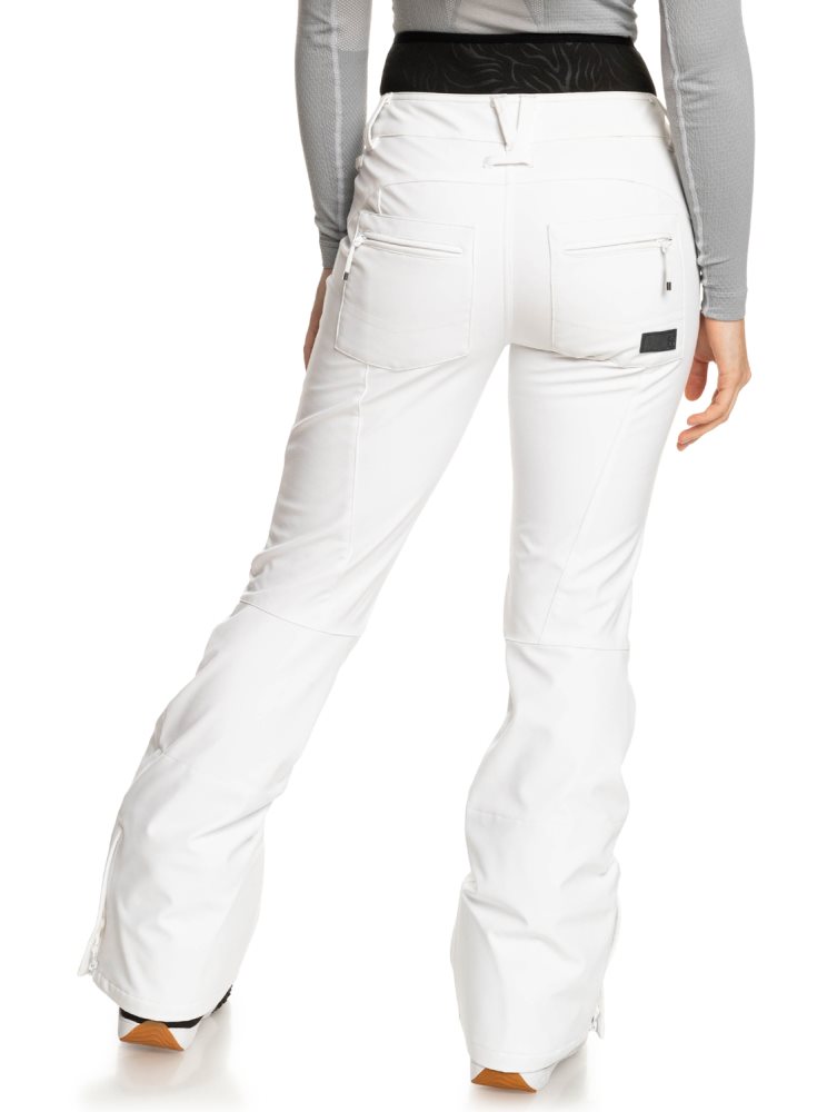 Pantalon Ski Roxy Rising High Technical Blanche Femme | PFH-24720412