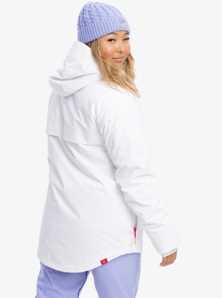 Veste De Ski Roxy Chloe Kim Insulated Blanche Femme | LBX-87397254