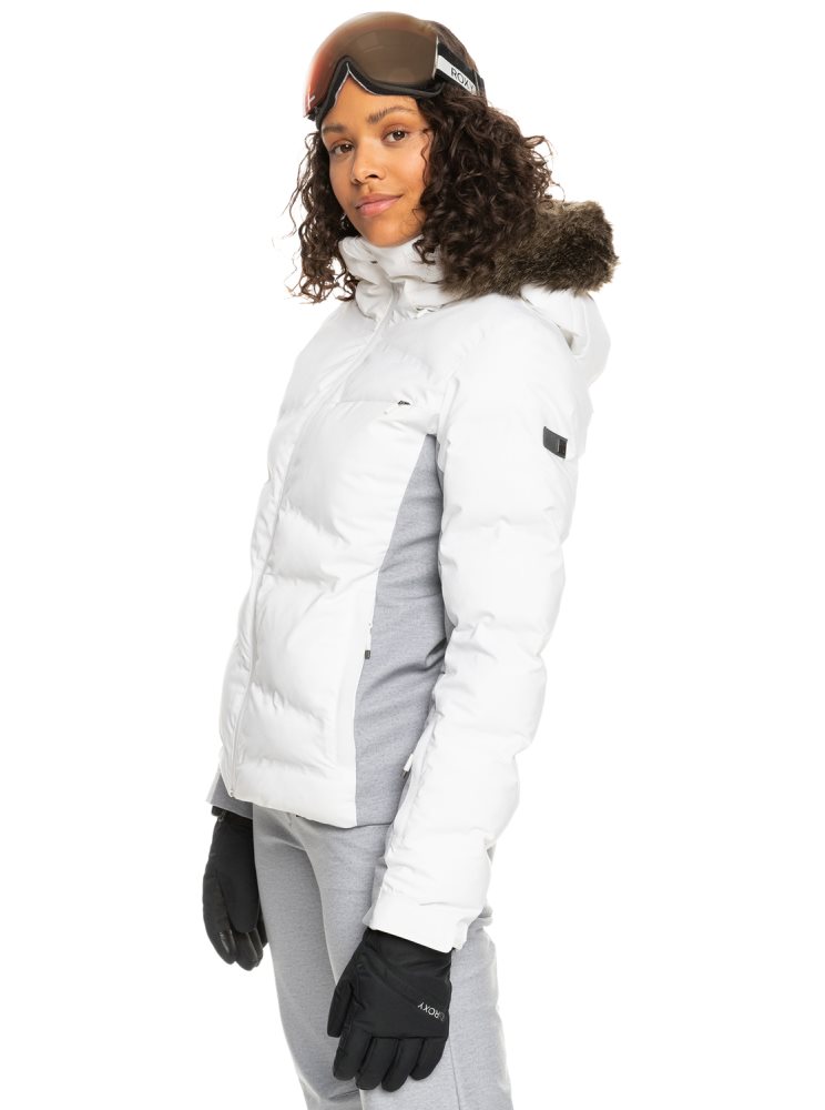 Veste De Ski Roxy Neige Storm Insulated Blanche Femme | QLE-04070060