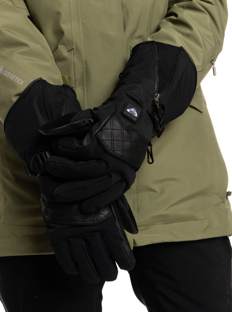 Gants Ski Roxy Sierra WarmLink? Noir Femme | GAZ-70870605