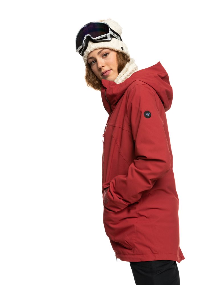 Veste De Ski Roxy Stated WarmLink Rouge Foncé Femme | RSO-08703593