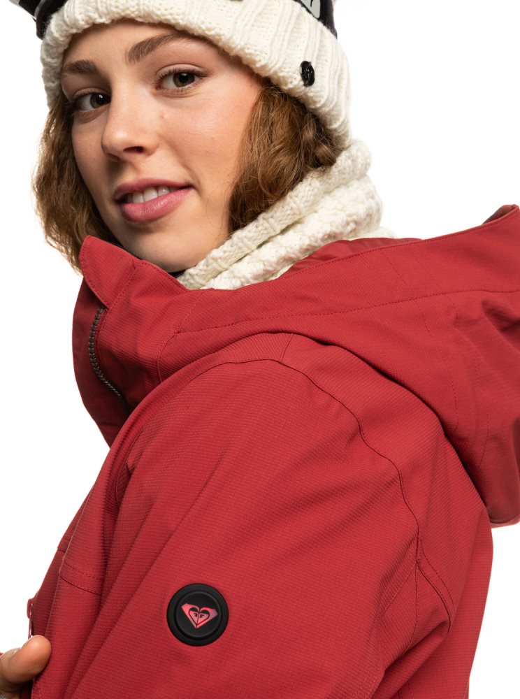 Veste De Ski Roxy Stated WarmLink Rouge Foncé Femme | RSO-08703593