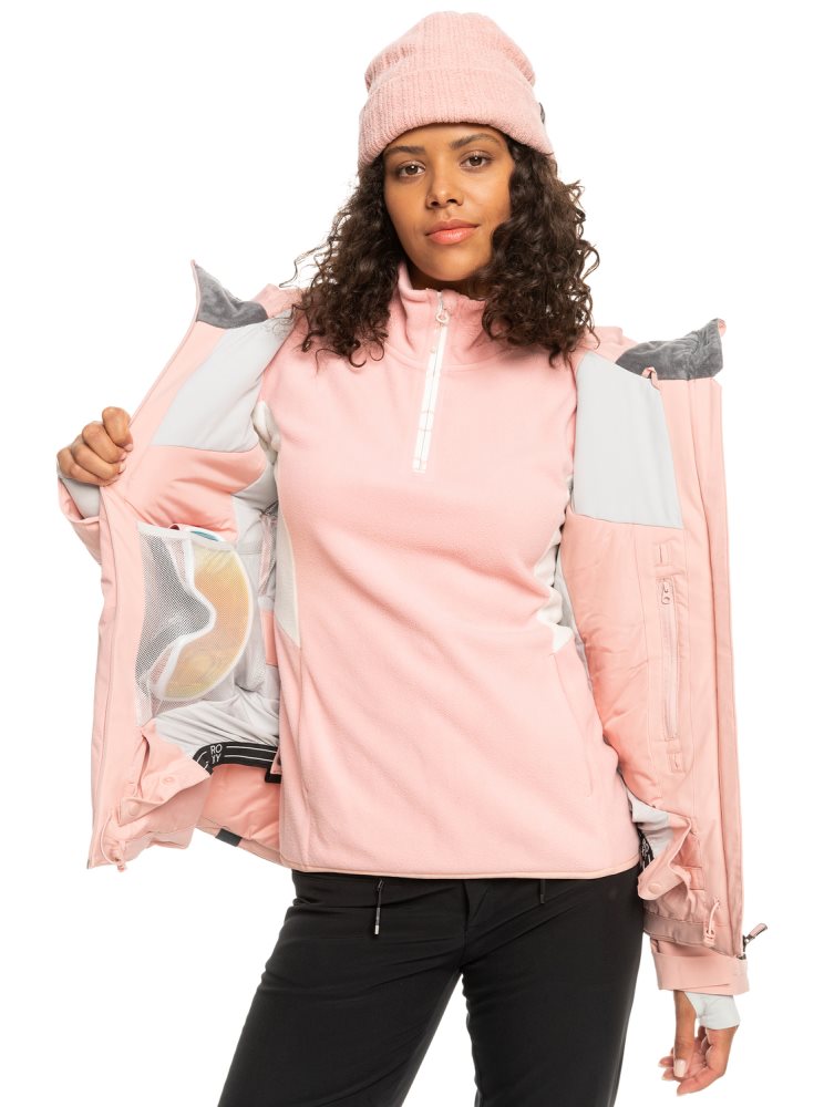 Veste De Ski Roxy Dusk Insulated Rose Femme | PCS-52069860