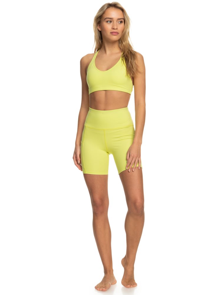 Shorts Roxy Heart Into It Technical Vert Femme | NWR-78963528