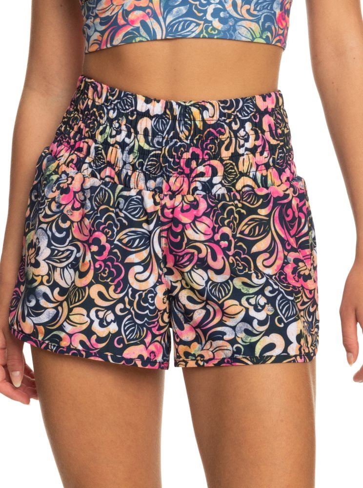 Shorts Roxy Move Free Technical Bleu Femme | VHP-03726495