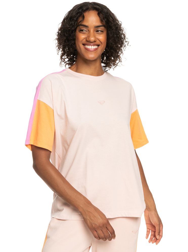 T Shirts Roxy Essential Energy Sports Corail Femme | RGF-32751791