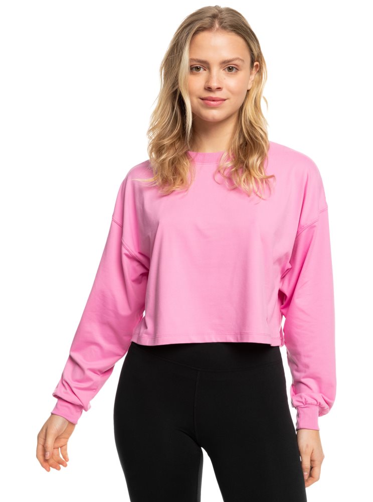 T Shirts Roxy Naturally Active Long Sleeve Violette Femme | PJL-71399973