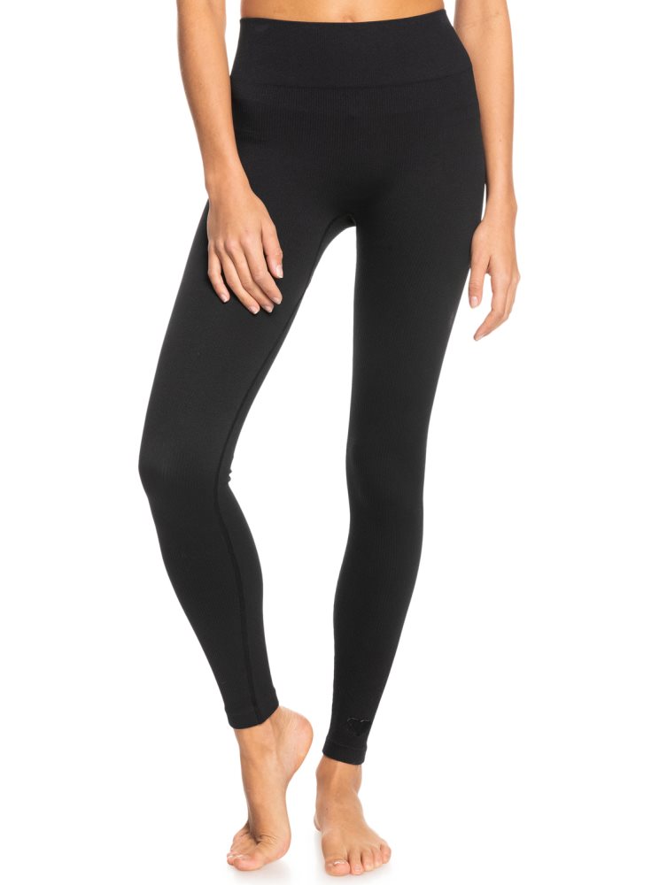 Leggings Roxy Chill Out Seamless Technical Grise Foncé Femme | VDU-11115971