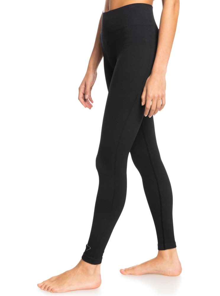 Leggings Roxy Chill Out Seamless Technical Grise Foncé Femme | VDU-11115971