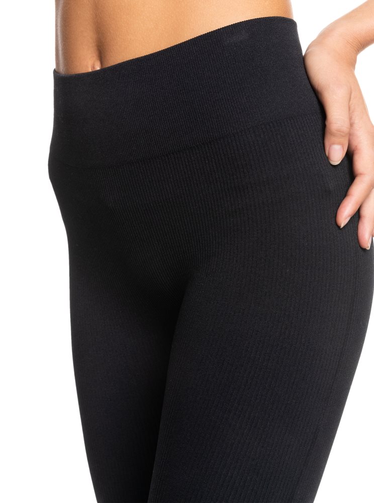 Leggings Roxy Chill Out Seamless Technical Grise Foncé Femme | VDU-11115971