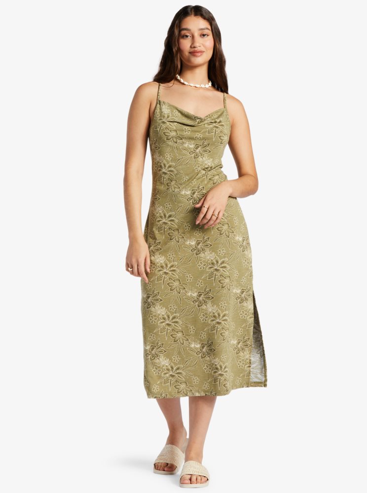 Peignoir Roxy Last Dance Midi Vert Femme | YNN-68606785